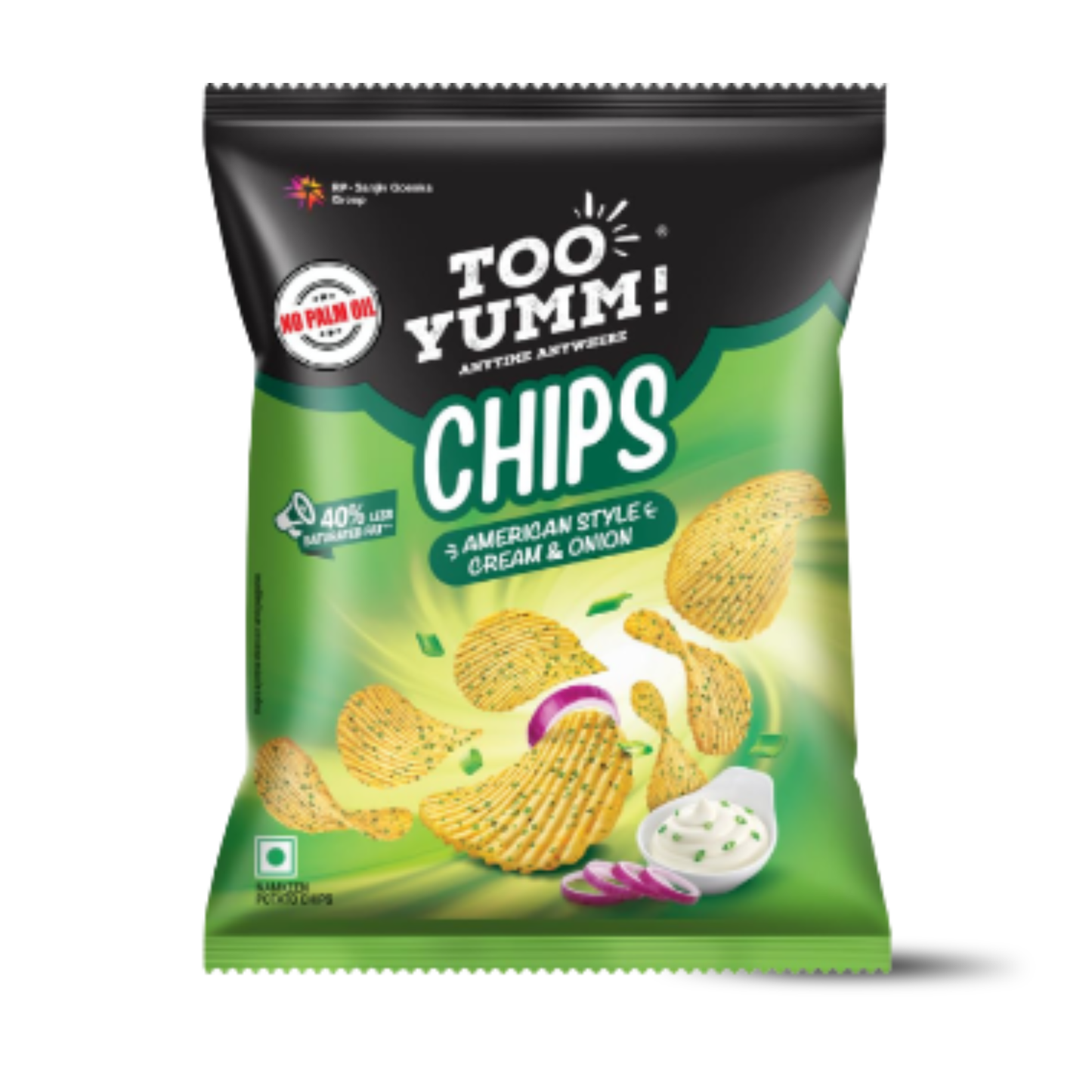 Too Yumm American Style Cream & Onion Chips (India)