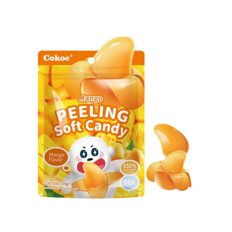 Cokocii Mango Peeling Soft Candy packaging