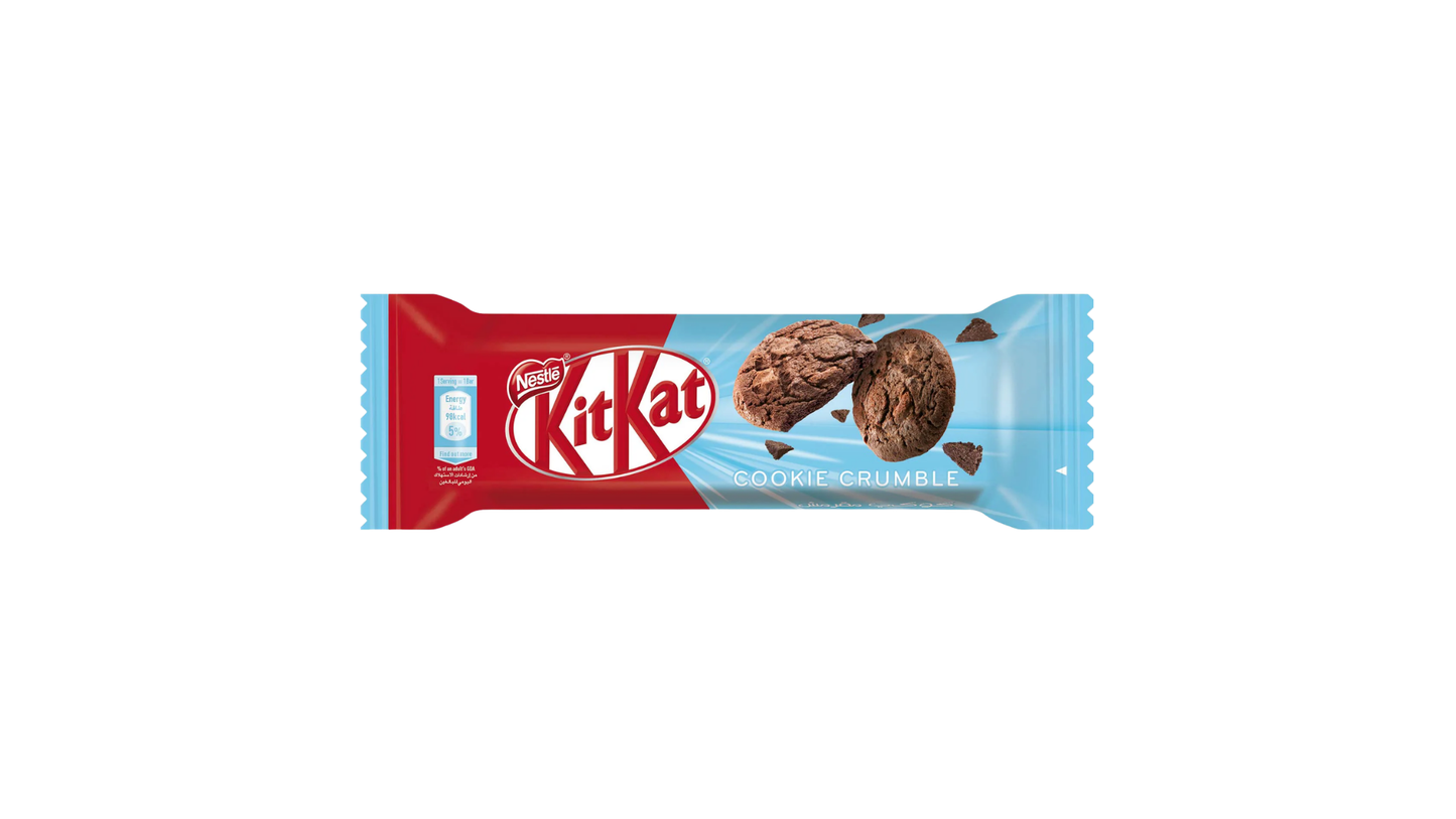 KitKat chocolate bar packaging on a white background