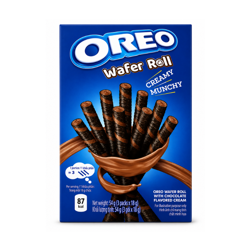 Oreo Chocolate Wafer Roll (Vietnam)