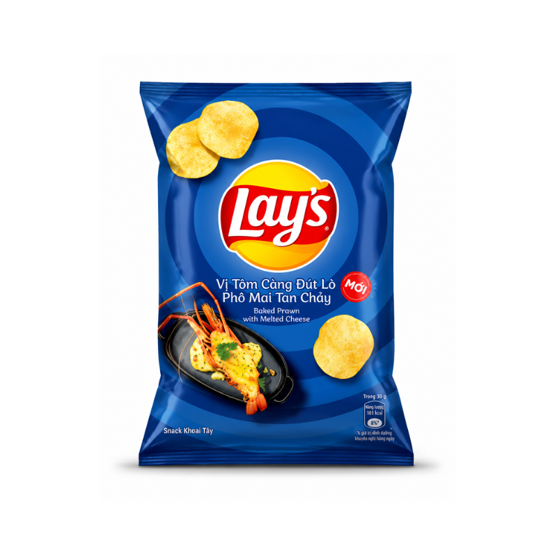 Lays Baked Prawn with Melted Cheese (Vietnam)