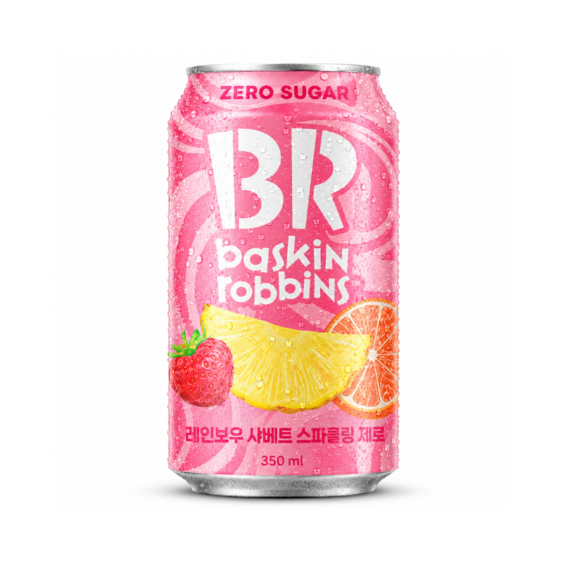 Baskin Robbins Rainbow Sherbet Soda Zero Sugar (South Korea)