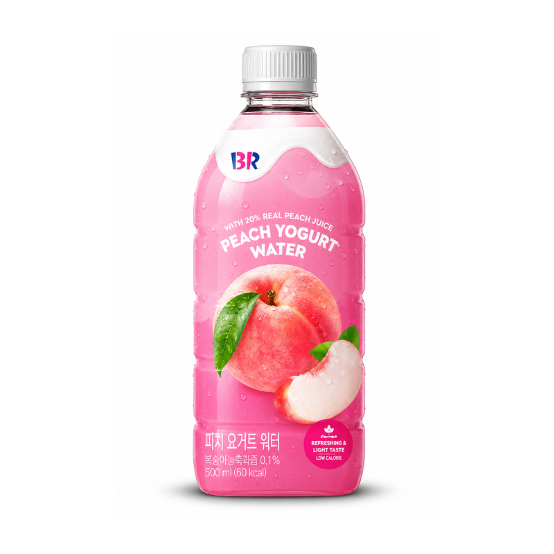 Baskin Robbins Peach Yogurt Flavored Water (South Korea)