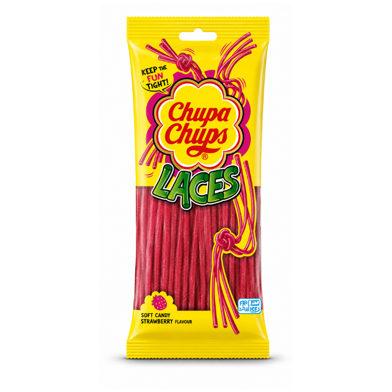 Chupa Chups Laces Strawberry Flavor (UK)