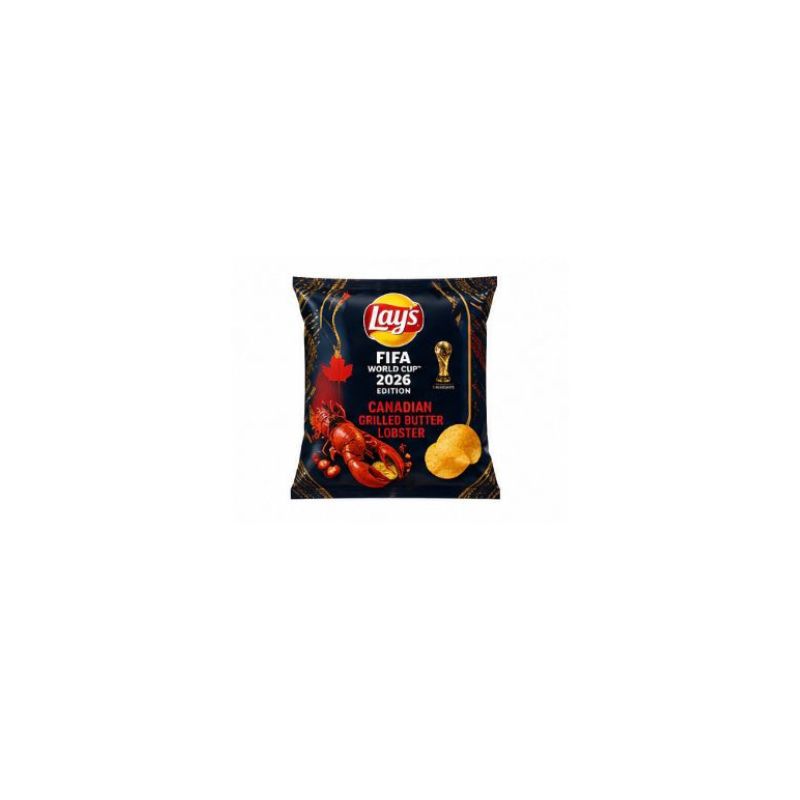 Lays chip bag with FIFA 2026 World Cup logo on a white background