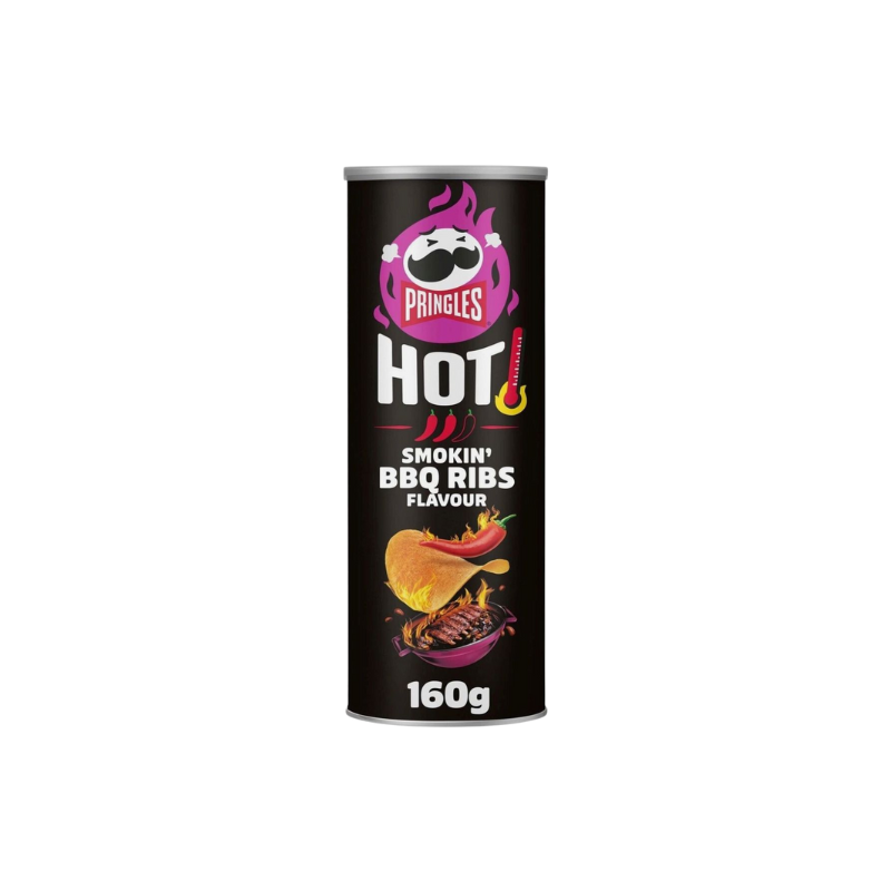 Pringles Hot Smokin' BBQ Ribs flavor