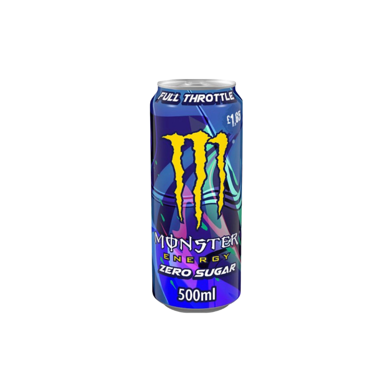 Monster Energy Zero Sugar can on a white background