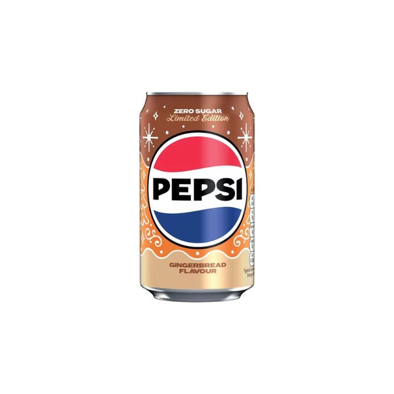 Pepsi Gingerbread Flavour can on a white background