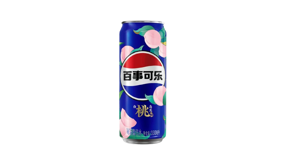 Pepsi White Peach Oolong Cans (China)