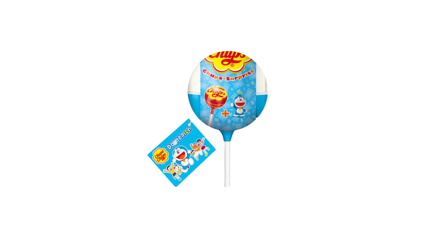 Balloon with cartoon characters on a white background