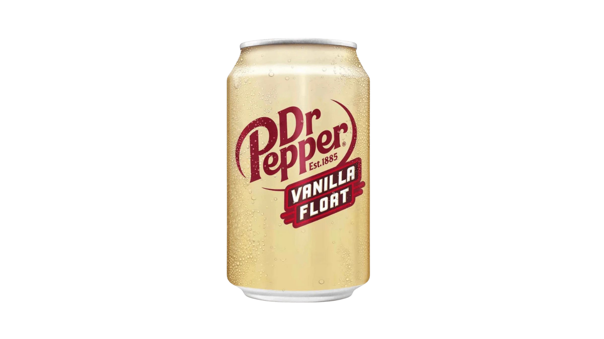 Dr Pepper Vanilla Float can on a white background