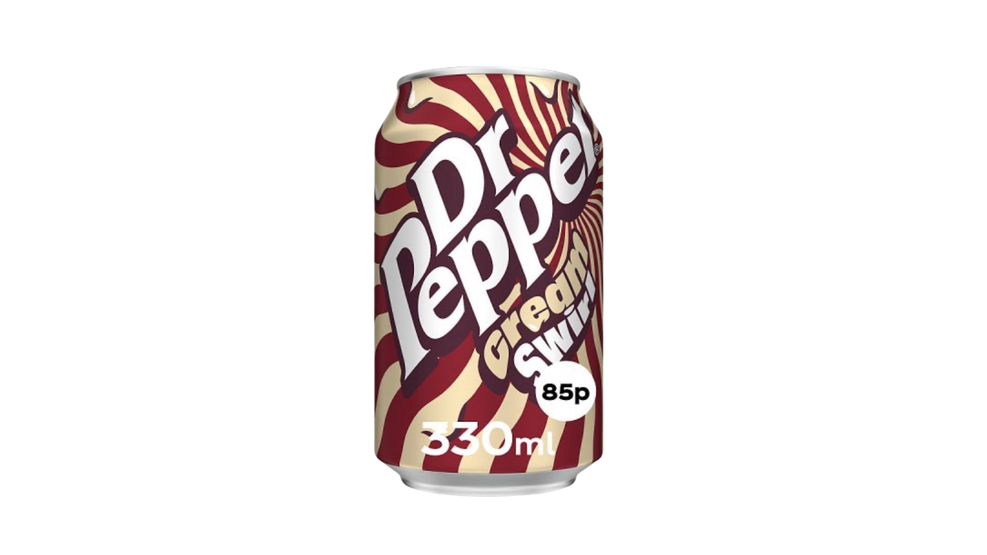 Dr Pepper can with a vintage design on a white background