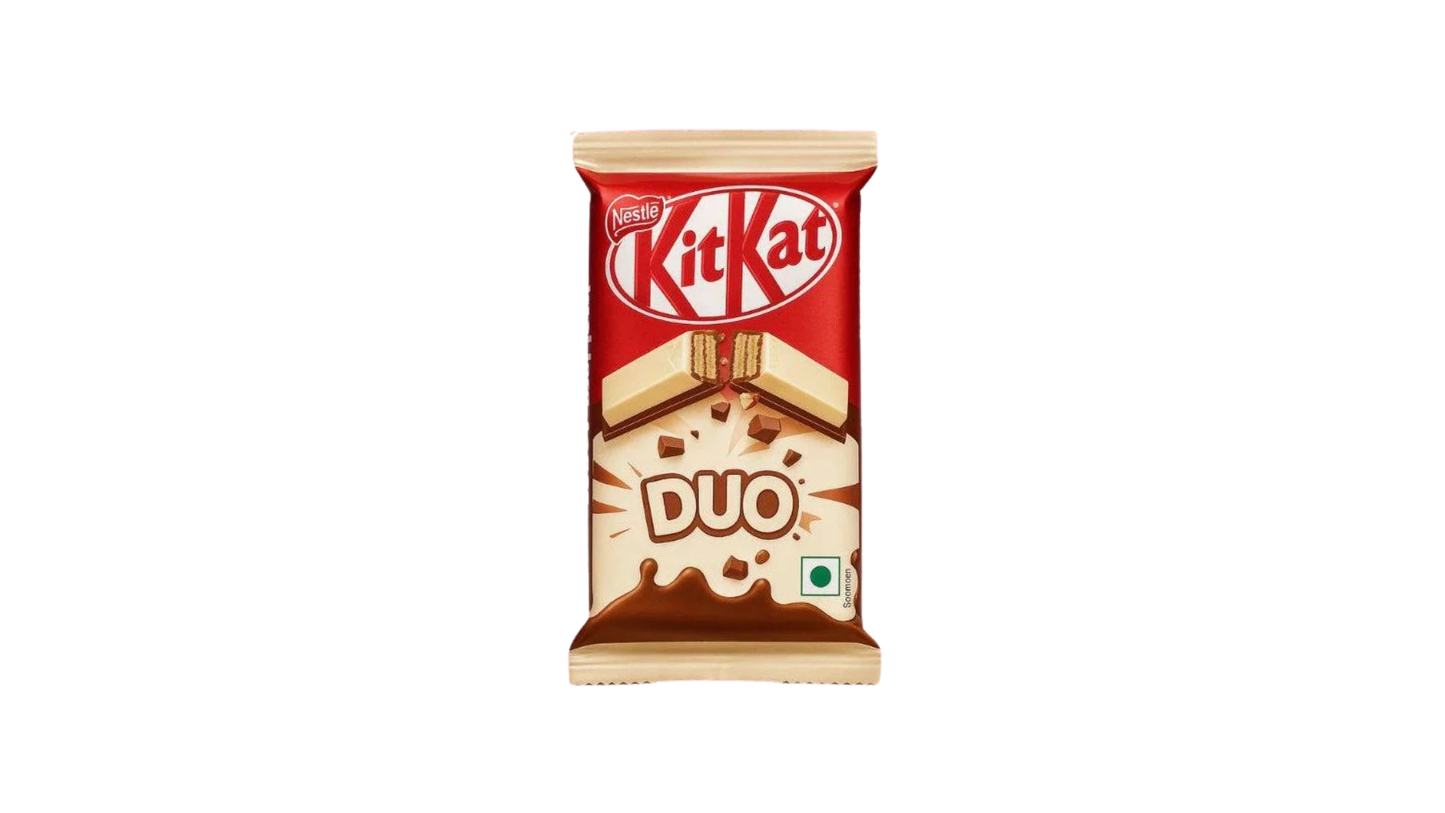 KitKat Duo chocolate bar packaging on a white background