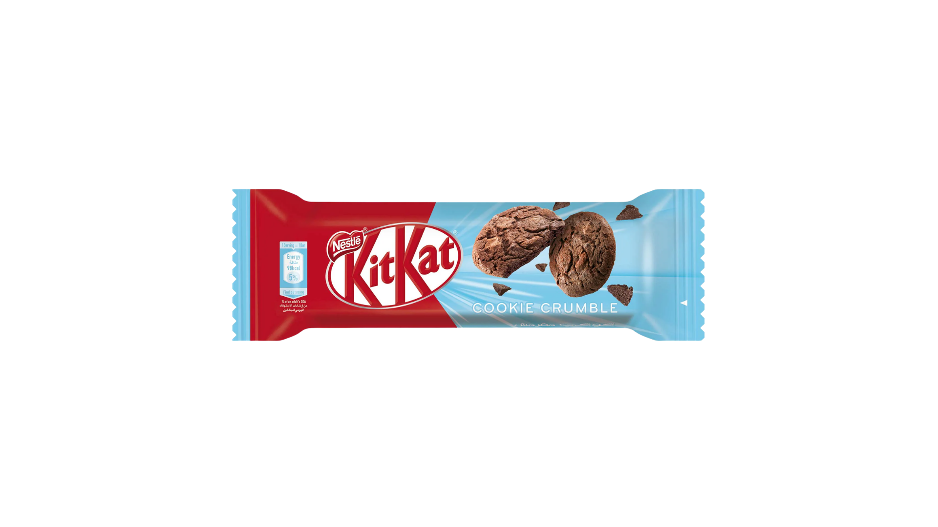 KitKat chocolate bar packaging on a white background