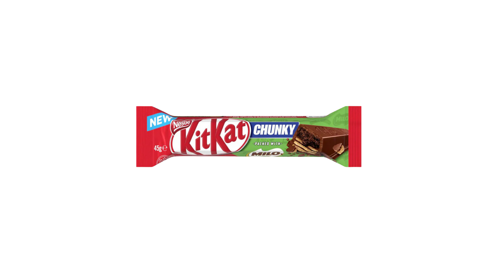 KitKat Chunky chocolate bar packaging on a white background