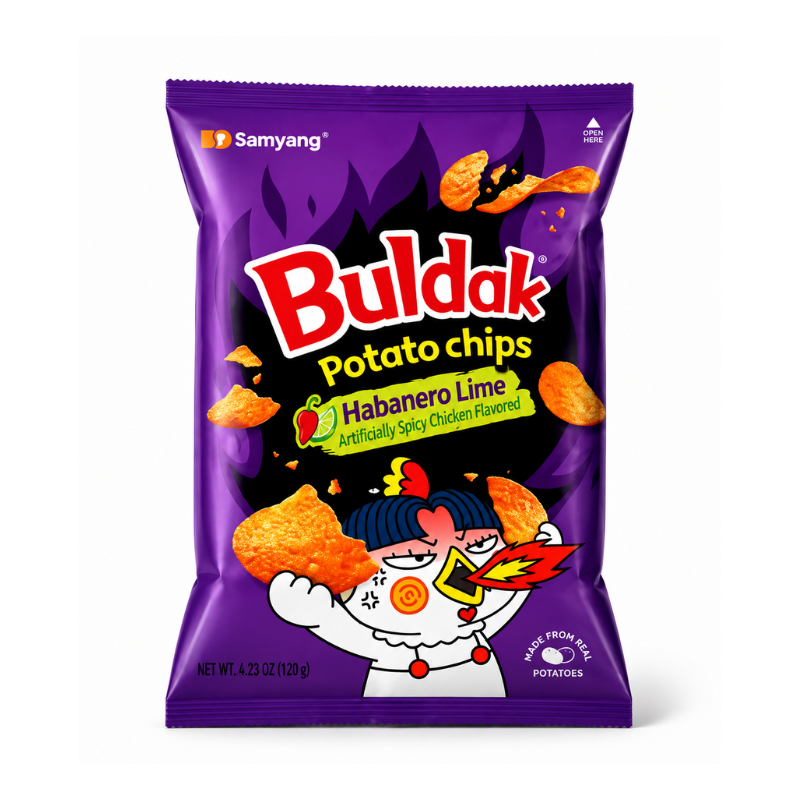 Buldak Potato Chips Habanero lime (South Korea)