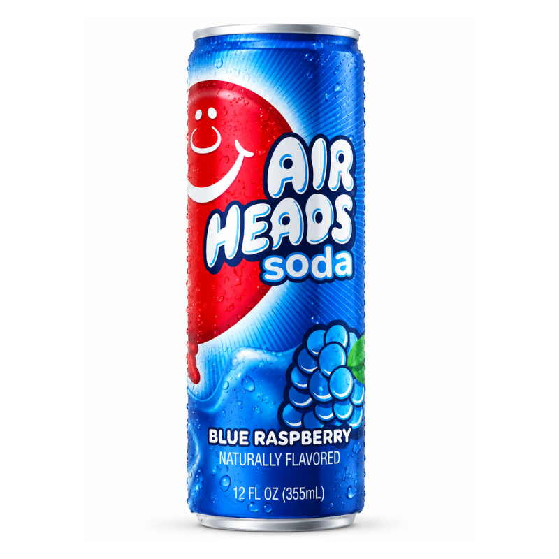Air Heads Soda Blue Raspberry (USA) [355ml*12]