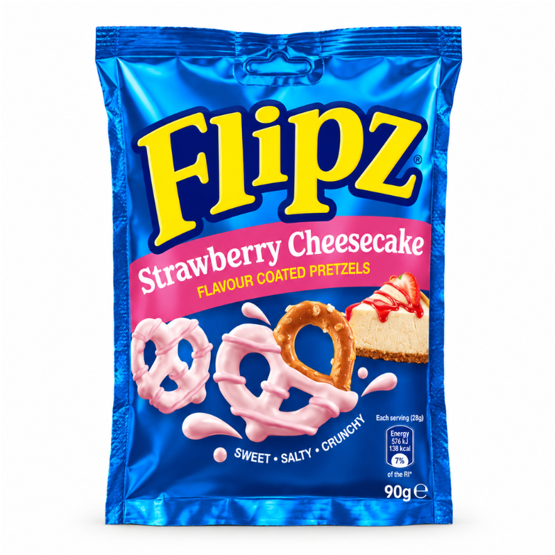 Flipz Strawberry Cheesecake Pretzels LE (Europe) [90g*6]