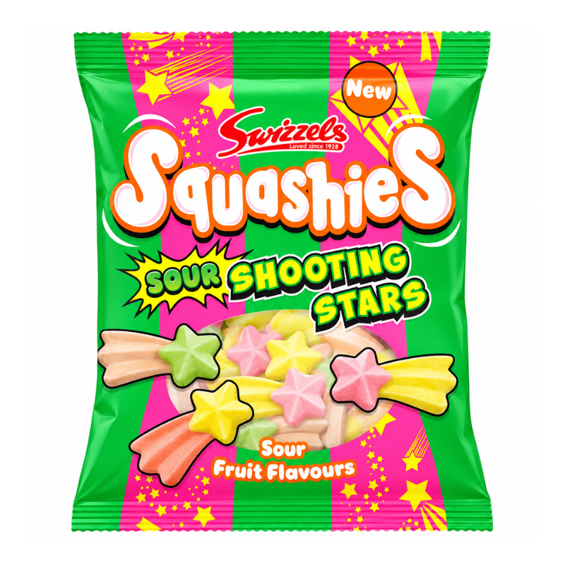 Squashies Sour Shooting Stars (UK) [120g*12]