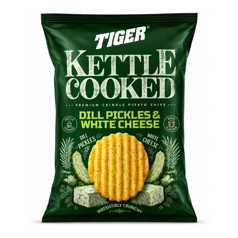 Tiger Kettle Dill Pickle & White Cheese (Egypt) [90g*10]