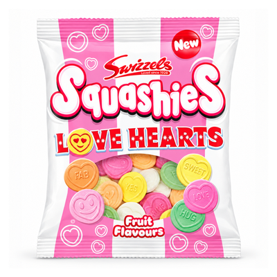 Squashies Love Hearts Fruit Flavour (UK) [120g*12]