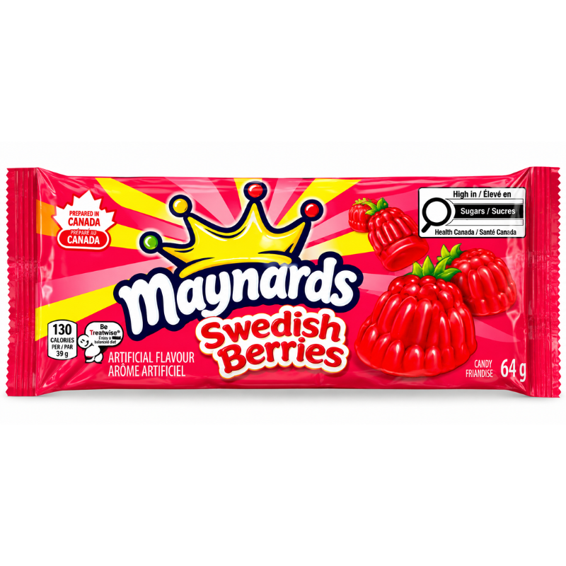 Maynards Swedish Berries Gummys (UK) [64g*18]