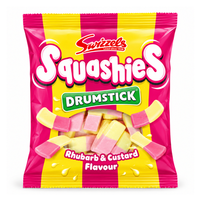 Squashies Drumstick Rhubarb & Custard Flavour ( UK ) [120g *12]