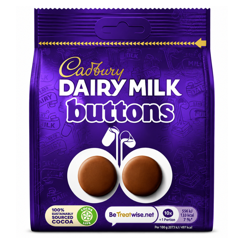 Cadbury Dairy Milk Giant Buttons (UK) [85g*10]