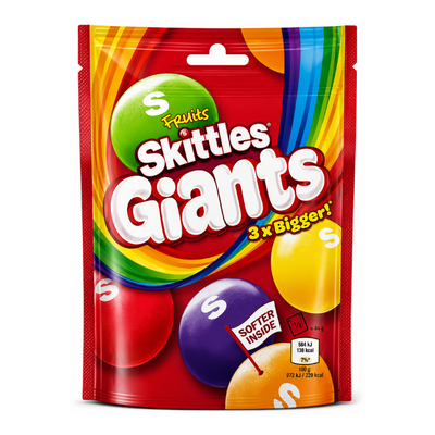 Skittles Giants Fruits Flavor (UK)
