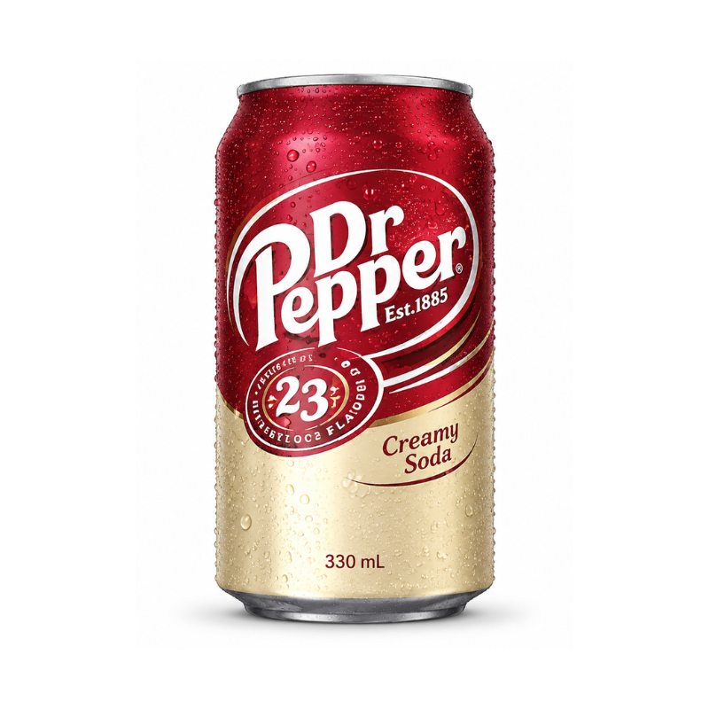 Dr. Pepper Cream Soda Cans
