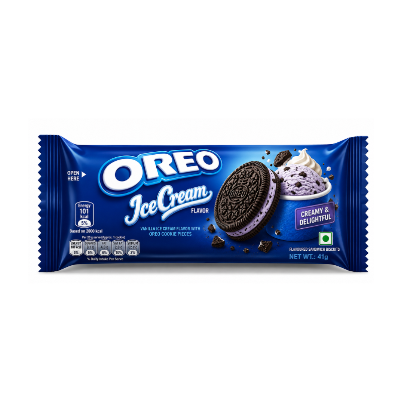 Oreo Blueberry Ice Cream (Indonesia)
