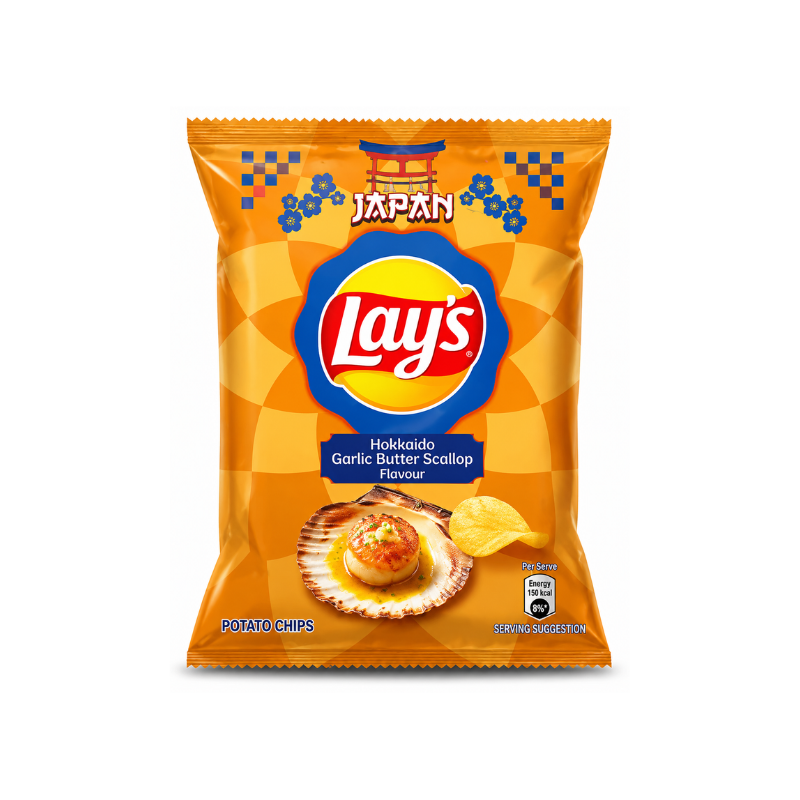 Lay's Grilled Scallop With Butter & Garlic  (Vietnam)