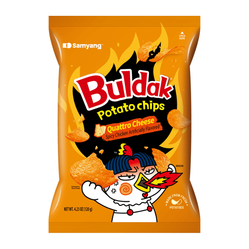 Buldak Potato Chips Quattro Cheese (South Korea)