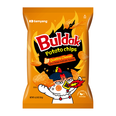 Buldak Potato Chips Quattro Cheese (South Korea)