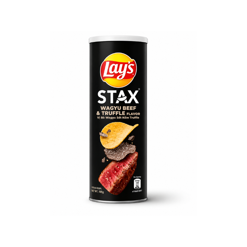 Lays Stax WAGYU Beef & Truffle (Vietnam)