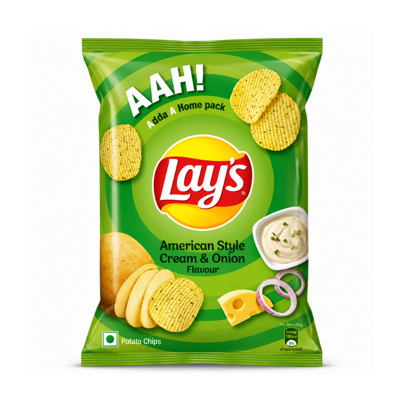 Lay's American Style Cream and Onion (India)