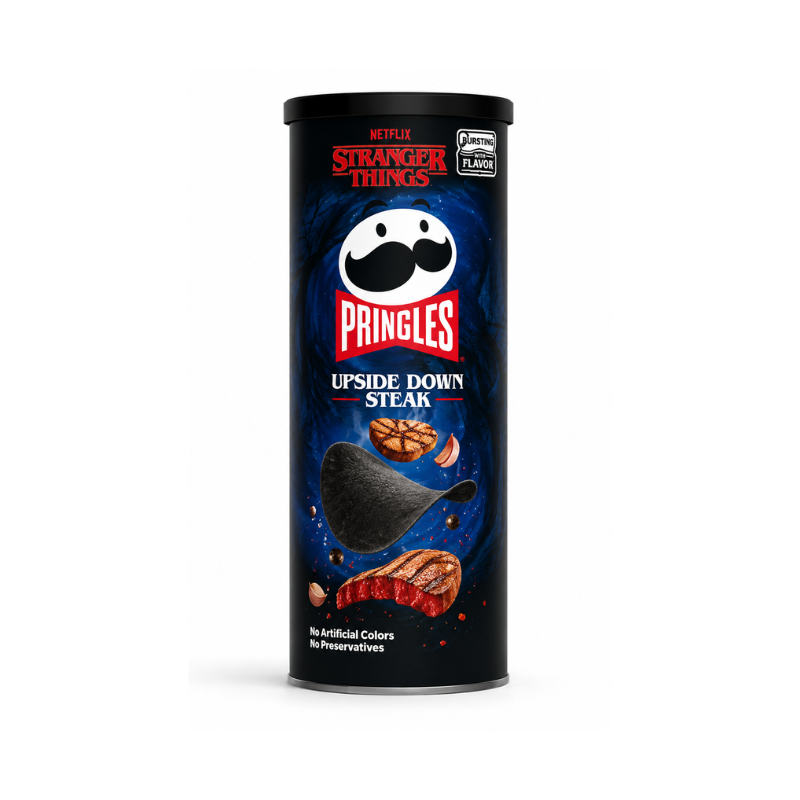 Pringles Upside Down Steak Black Chips (Brazil)