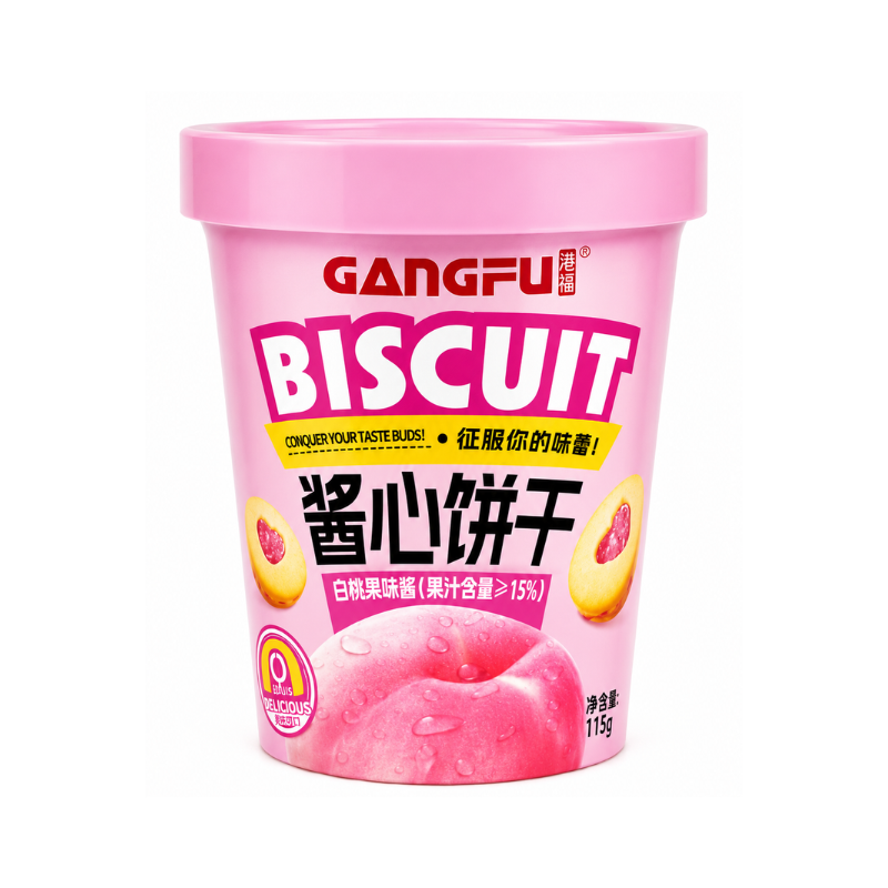 Gangfu White Peach Jam Biscuits (China)