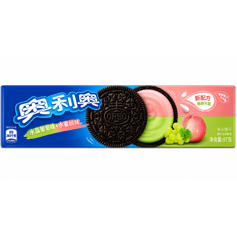 Oreo Crystal Grape & Peach Flavor (China)