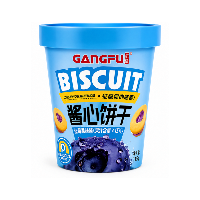 Gangfu Blueberry Jam Biscuits (China)
