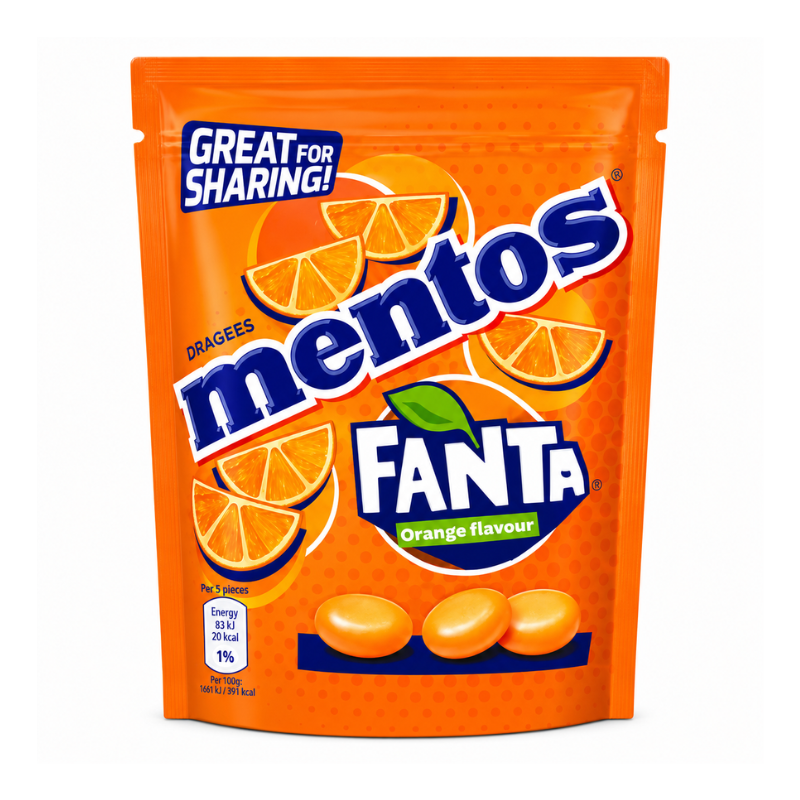 Mentos Fanta Orange Flavour Chewy (UK)