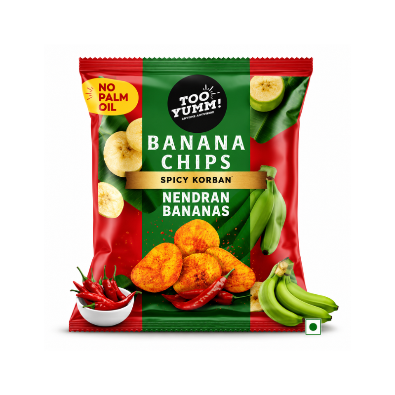 Too Yumm Spicy Korean Banana Chips (India)