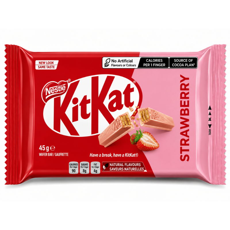 Kit Kat Sabor Strawberry (Brazil)