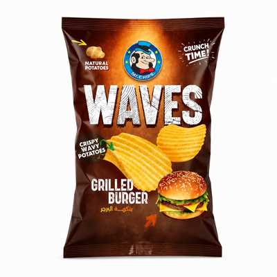 Mr. Waves Grilled Burger Chips (Jordan)