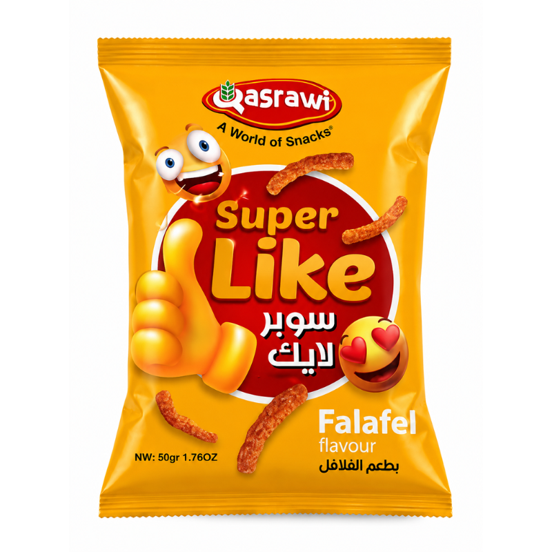 Qasrawi Super Like Falafel Flavor Chips (Jordan)