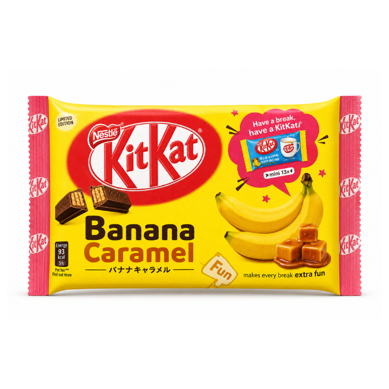 Kit Kat Mini's Banana Caramel (Japan)