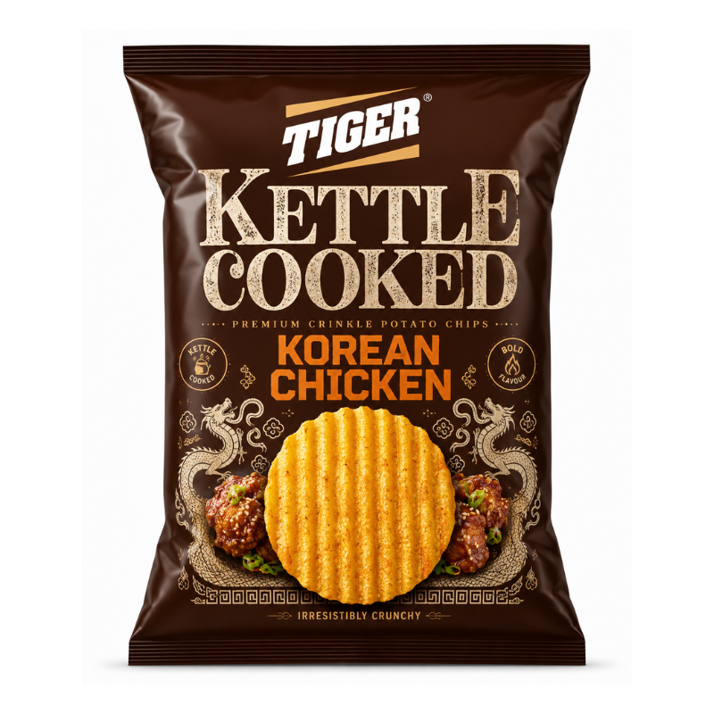 Tiger Kettle Chip Korean Chicken (Egypt) [90g*10]
