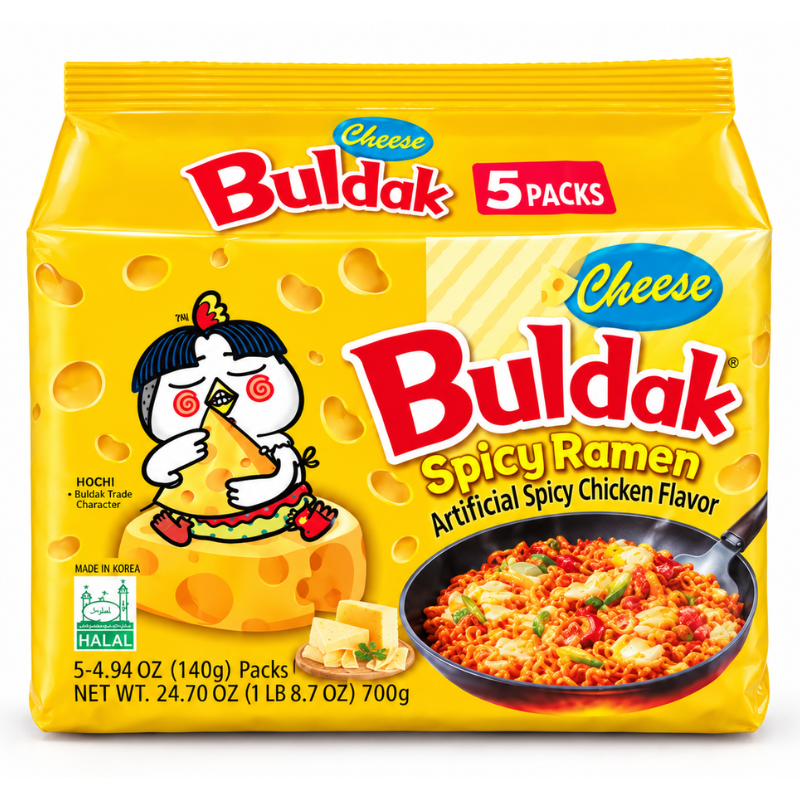 Samyang Buldak Chicken Ramen Cheese (South Korea) [140g*4]