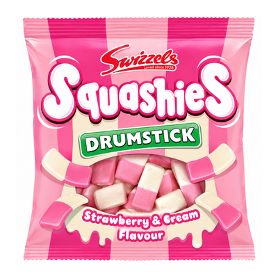 Squashies Drumsticks Strawberry & Cream Flavour (UK) [120g*12]