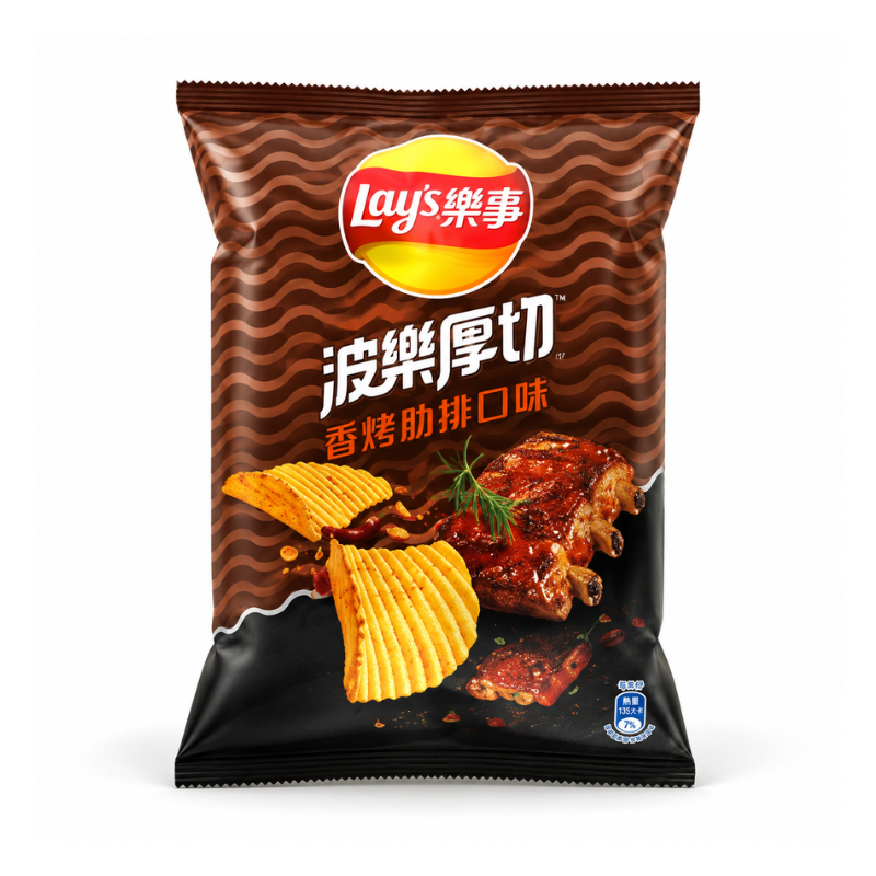 Lay's Thick Cut BBQ Grilled Ribs (Taiwan)